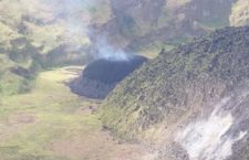 La Soufriere Volcano in St Vincent. (Photo by @uwiseismic/twitter)