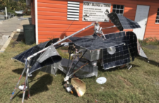 The satellite device recovered in BVI waters. (Photo provided)