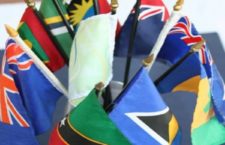 Member-country flags of the OECS.