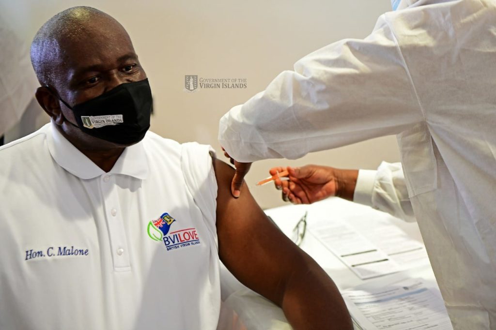 Malone defends offering lunches for jabs as BVI surpasses 10K vaccinations