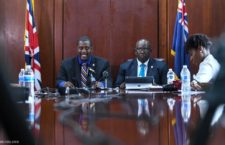Premier Andrew Fahie and Health Minister Carvin Malone (Photo provided)