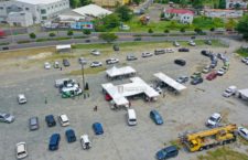 The festival grounds in Road Town.