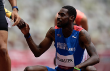 Kyron McMaster at the Olympics. (AP Photo/Petr David Josek)
