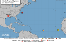 Illustration of weather systems as at 8am on Friday, September 17, 2021.