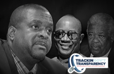 Former Education Minister and current Premier, Andrew Fahie; government consultant for teh Neighbourhooh Partnership project Claude Skelton Cline; former Premier, teh Late Ralph T O'Neal.