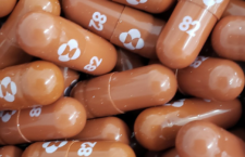 The COVID-19 treatment pill called molnupiravir developed by Merck & Co Inc and Ridgeback Biotherapeutics.
