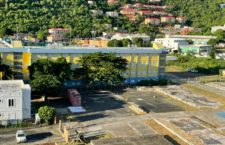 BVI News captured this image of ESHS's empty Lower Estate campus around minutes to 8am on Monday, November 29.