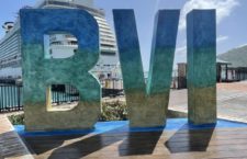 This 'BVI' sculpture is located at the Cyril B Romney Tortola Pier Park.