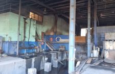 What’s left of the Pockwood Pond waste facility following a fire Monday morning. Photo Credit: Carvin Malone/Facebook