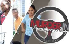 From left: Accused persons Rafael Harrigan, Vernon Bernard, Maybelline Rodriguez. (Photo Credit: BVI News)