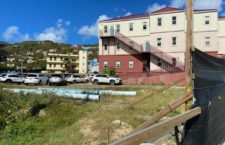 The condition of market square in Road Town.