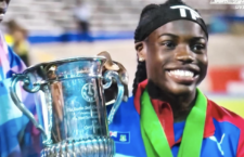 Adaejah Hodge was presented with the Austin Sealy Award for being the most outstanding athlete at the 49th staging of the CARIFTA Games held in Kingston, Jamaica at the weekend.