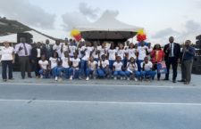 Government officials and local athletes