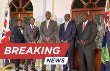 Members of the newly-installed, cross-partisan National Unity Government. Form left: Education & Culture Minister Sharie de Castro, Labour & Immigration Minister Melvin 'Mitch' Turnbull, Premier and Minister of Finance Dr Natalio Wheatley, Transportation & Works Minister Kye Rymer, and Health & Social Development Minister Marlon Penn. (Photo by Fitsroy Randall/BVI News)