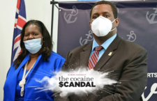 File photo of Oleanvine Maynard and the disgraced former Premier, Andrew Fahie.