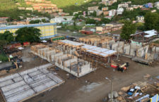The redevelopment project at Elmore Stoutt High School in Road Town. (BVI News photo)