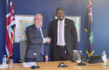 Governor John Rankin and Premier Dr Natalio Wheatley