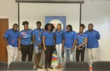 Some members of the Commonwealth Games Team: Diamanté Gumbs, Trevia Gumbs, Adriano Gumbs, Tynelle Gumbs, Beyoncé Defreitas, Magkayla Pickering, Joy Victor, Djimon Gumbs.