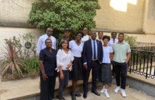 Premier Dr Natalio Wheatley with members of the Virgin Islands diaspora in London.