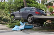 The scene of this mornings single-vehicle crash. (Photos by Andre 'Shadow' Dawson)