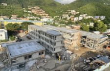 The progress of the ESHS redevelopment project as at Tuesday August 9, 2022. (Photo by Fitsroy Randall/BVI News)