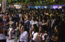 Spotted in the crowd at the festival village is Premier Dr Natalio Wheatley during this year's staging of the annual Emancipation festivities.