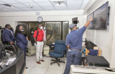A BVI delegation led by Health Minister Marlon Penn during a tour of the Tynes bay Waste-to-Energy facility in Bermuda this week.