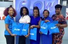 Flow’s Marketing and Communications Coordinator, Nadia A. James is pictured during a
presentation of LTE Routers to WIN BVI officials.(Photo Credit: Flow)