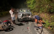 Scene from last night's fatal crash. (Photo provided)