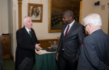Premier Dr Natalio Wheatley and Speaker of the UK House of Commons, Sir Lindsay Hoyle. (GIS Photo)