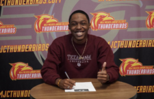 BVI long jump athlete, Khybah Dawson. (Photo by Cleave Farrington)