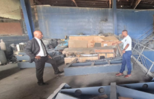 Health Minister Vincent Wheatley (left) and the Director of the Department of Waste Management, Marcus Solomon.