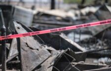 Not the actual scene of the fire.