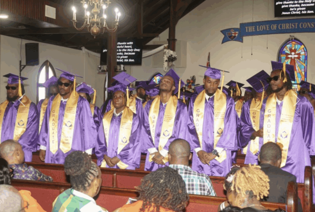Nine inmates earn high school certificates through rehab programme