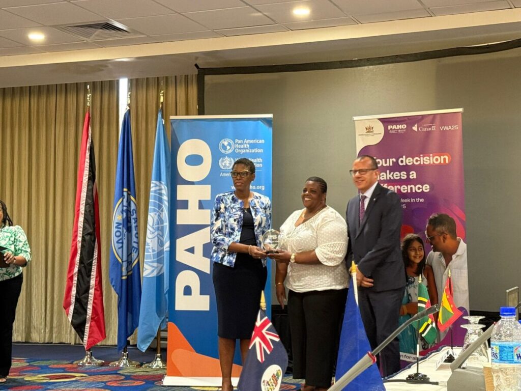 BVIHSA wins regional award for outstanding immunisation programme