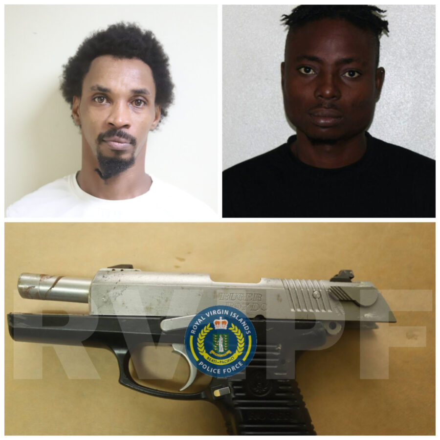 Police name two men in Baughers Bay gun find