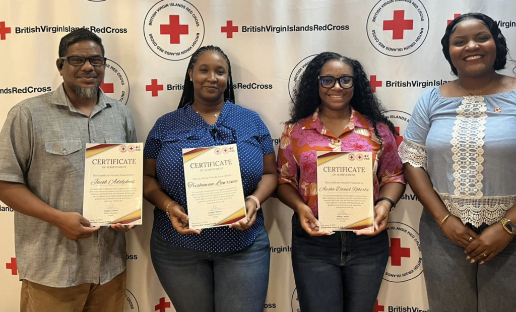 BVI Red Cross trains, certifies additional first aid instructors