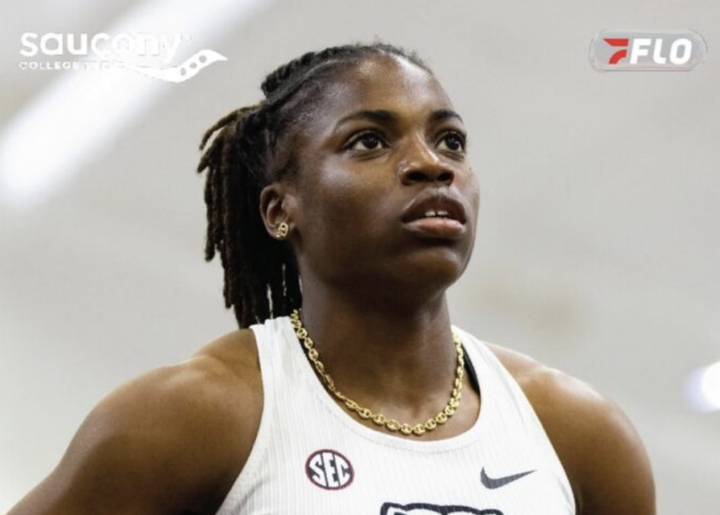 Adaejah Hodge sets SEC 200m world-leading time