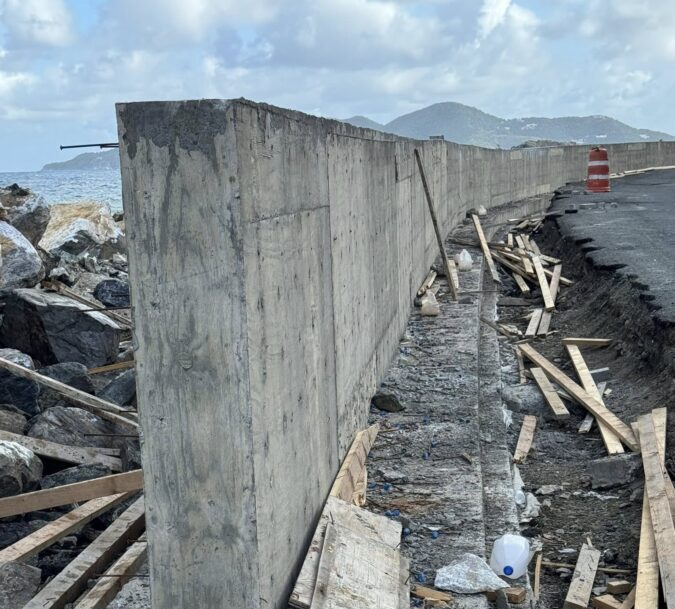 Skelton Cline blasts gov’t over “shiggity” West End seawall project