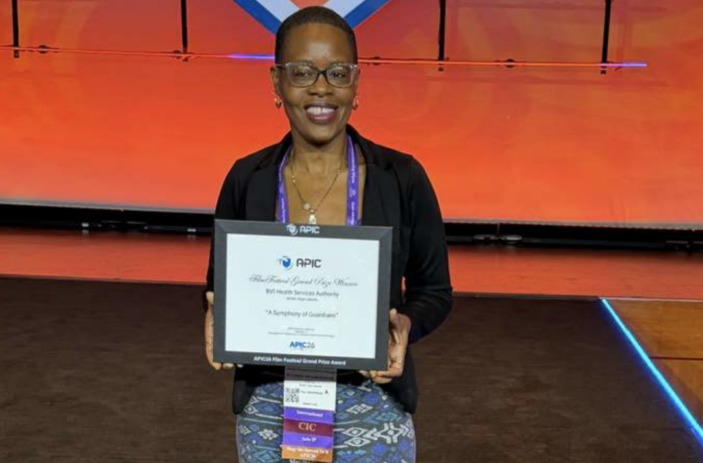 BVIHSA cops prestigious award for infection prevention